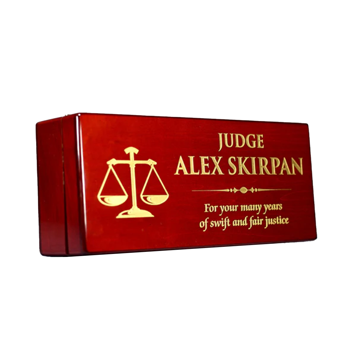 Rosewood Deluxe Gavel and Presentation Case