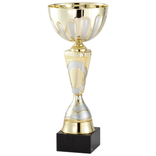 Gold Melt on Silver Cup Trophy