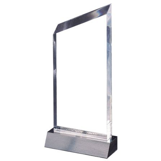 Clear Slant Lucite Award