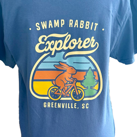 "Swamp Rabbit Explorer" T-Shirt - Greenville Trail Adventure