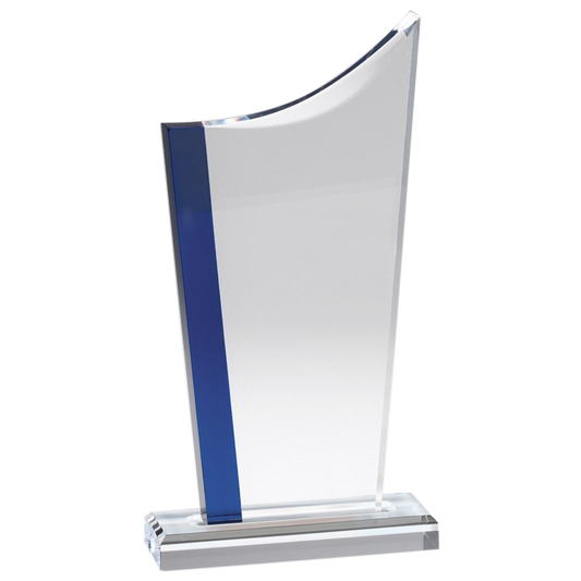 Swoop with Blue Stripe Acrylic Award