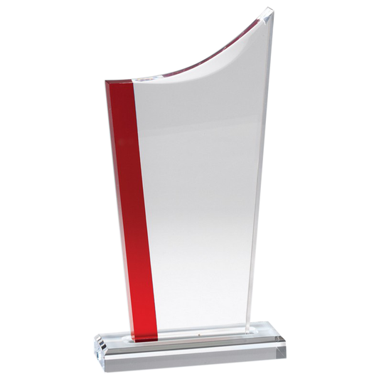 Swoop with Red Stripe Acrylic Award