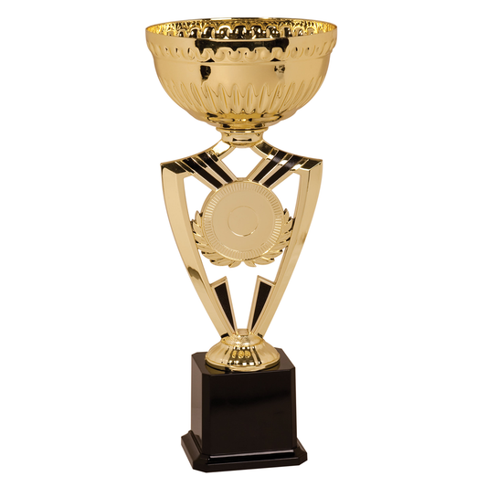 Gold Ribbon Cup Trophy with Insert Holder