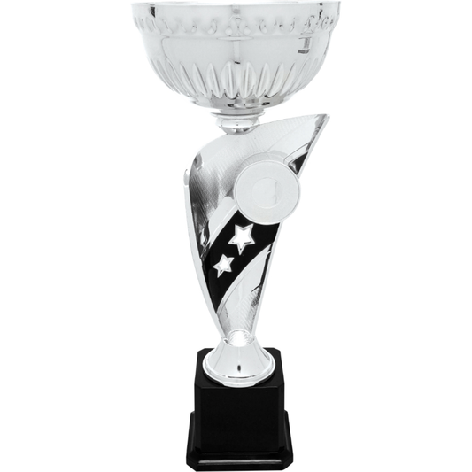 Silver Banner Cup Trophy with Insert Holder