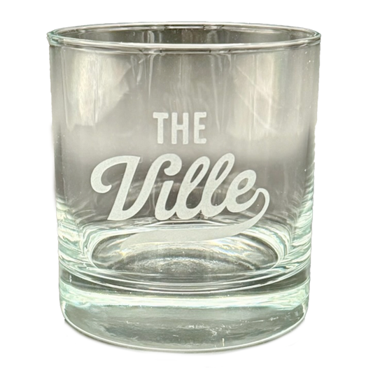 "The Ville" 10.5 oz Rocks Glass