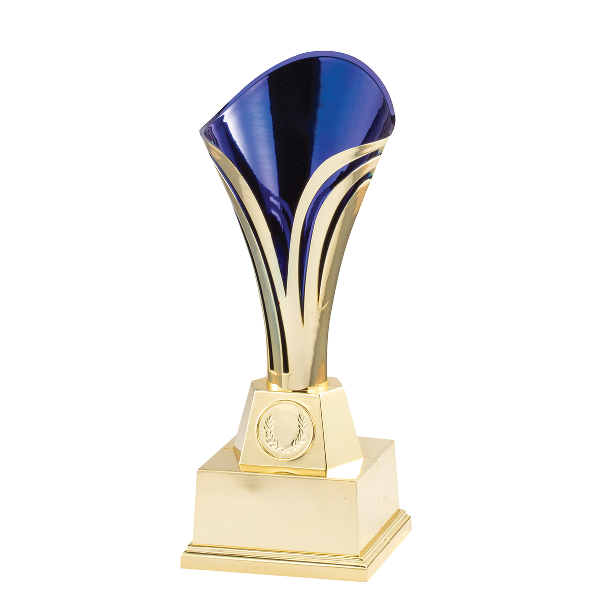 Tuscany Cup Trophy in Gold/Blue