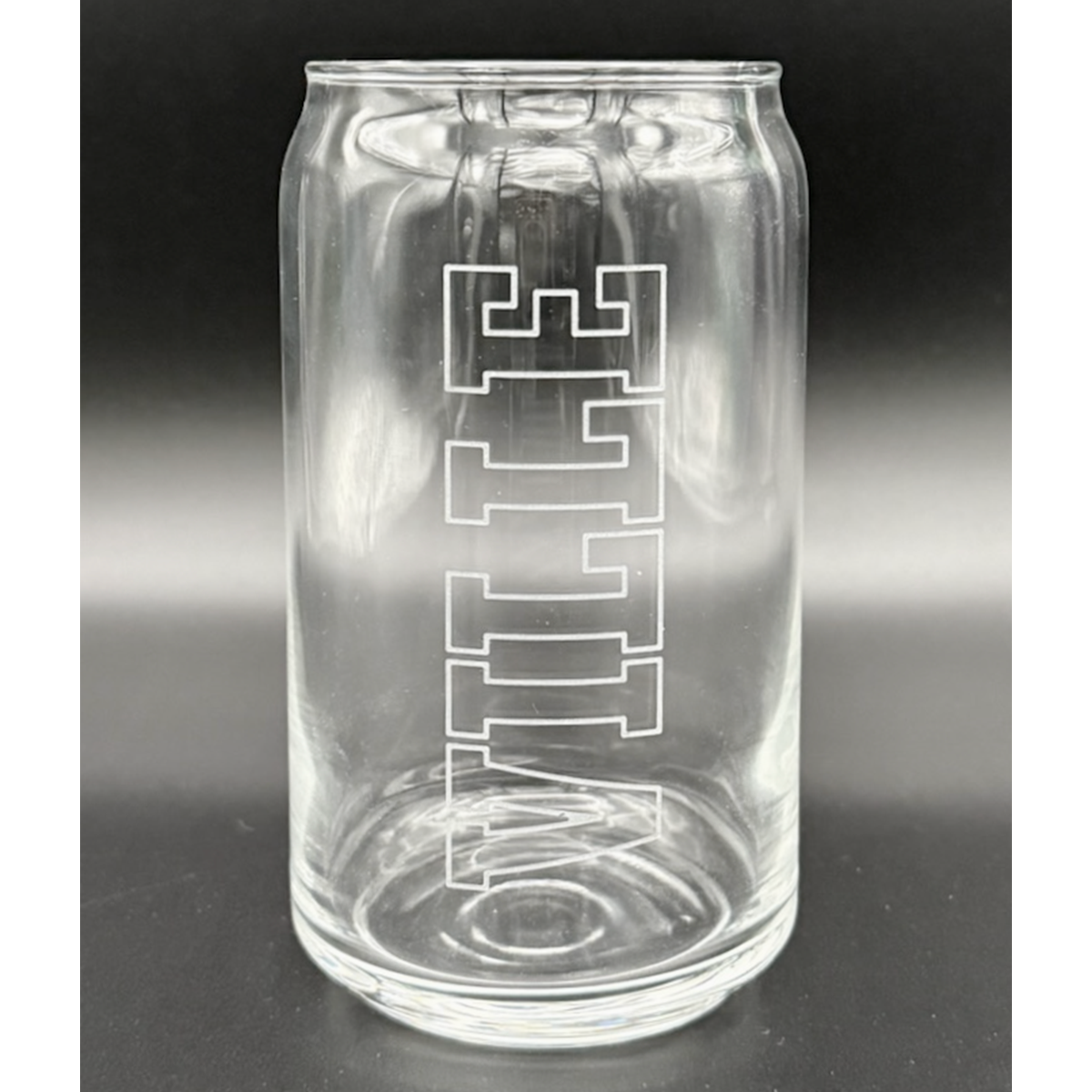 "VILLE" 16 oz Can Glass