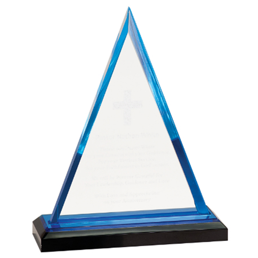 Blue Triangle Impress Acrylic