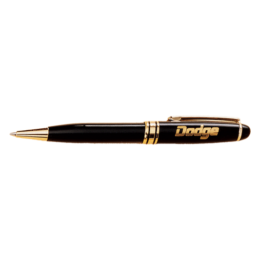 Black and Gold Personalized Euro Pen