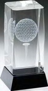 Subsurface Golf Ball Crystal Award