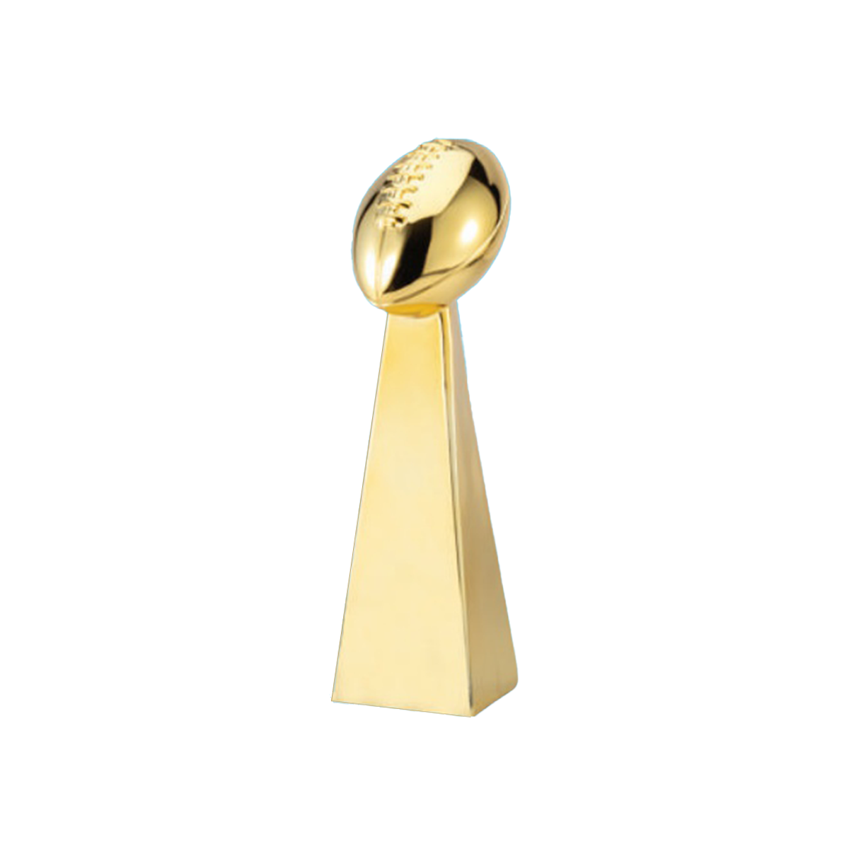 Football Tower Trophy in Gold Finish