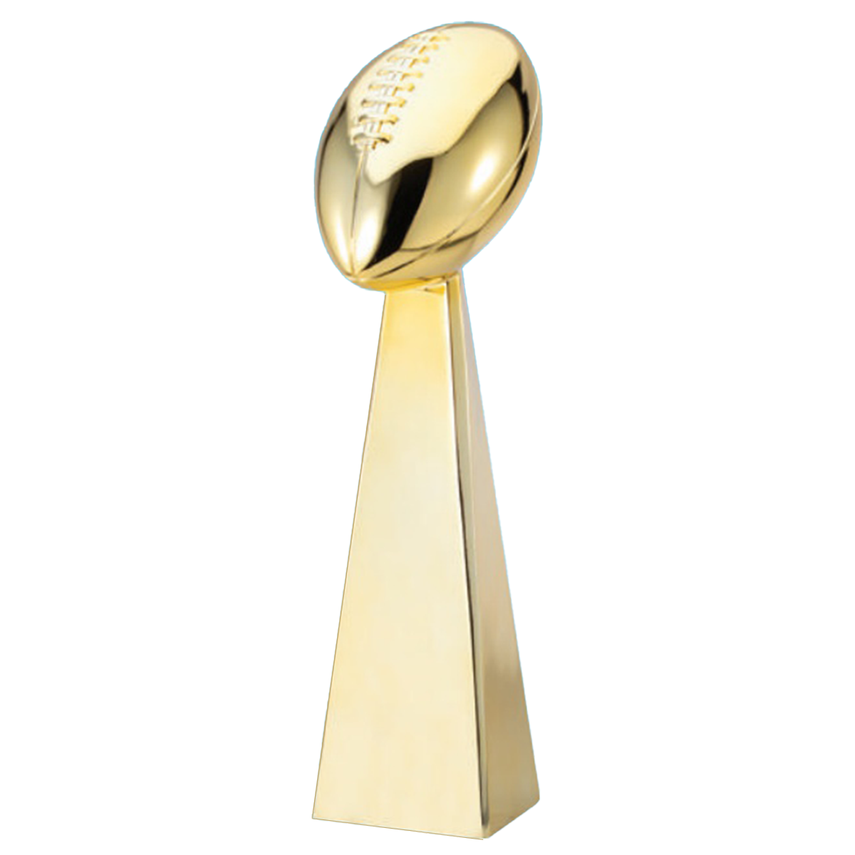 Football Tower Trophy in Gold Finish