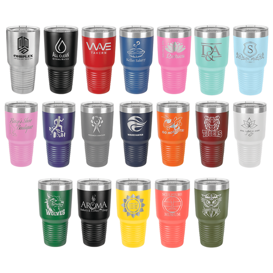 Polar Camel 30 oz. Vacuum Insulated Ringneck Tumbler with Clear Lid